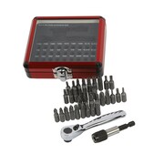 Sunex 9726 ini Ratchet and Bit Set, 1/8-Inch - 1/4-Inch S2 Bits, 5/64